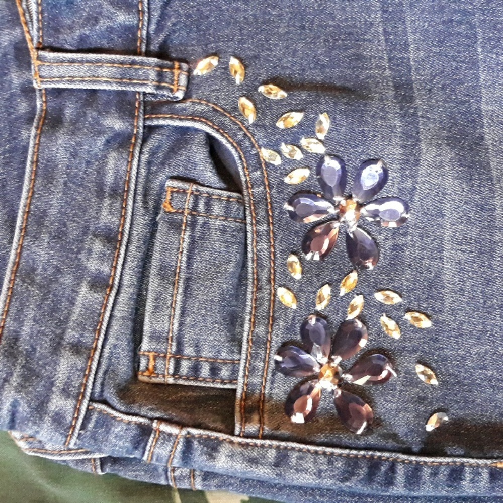 Bejeweled Jeans From Boston Proper - Picture 3 of 6